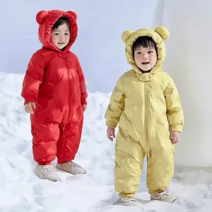 Bear Infant Winter Romper Down Coat