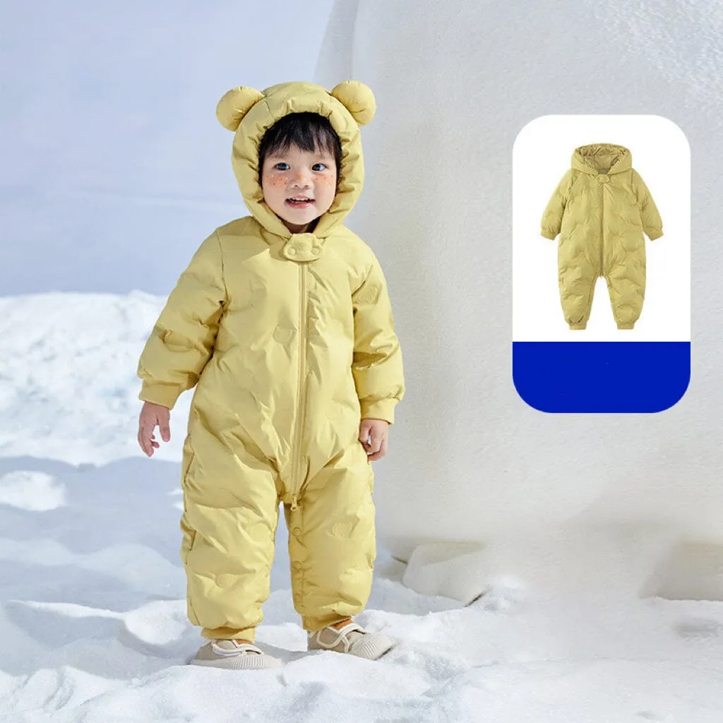 Bear Infant Winter Romper Down Coat