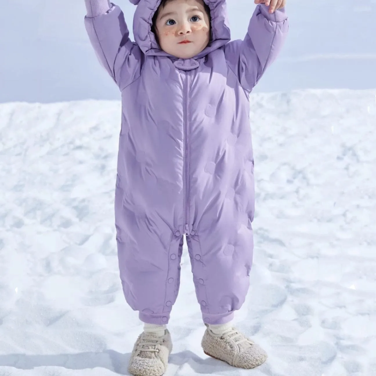 Bear Infant Winter Romper Down Coat