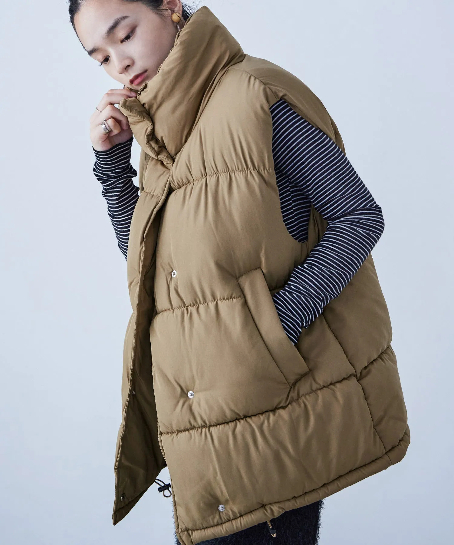 Fake Down Oversize Vest