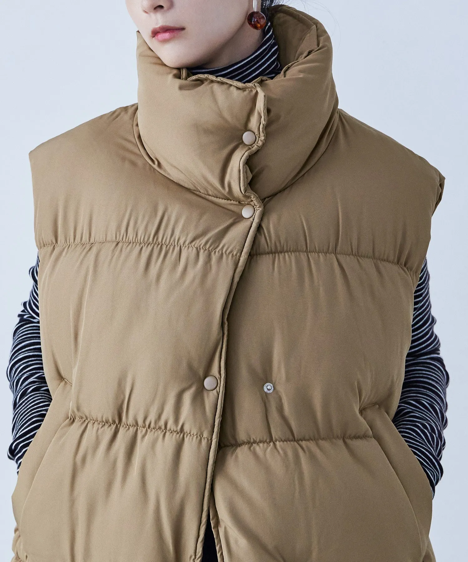 Fake Down Oversize Vest