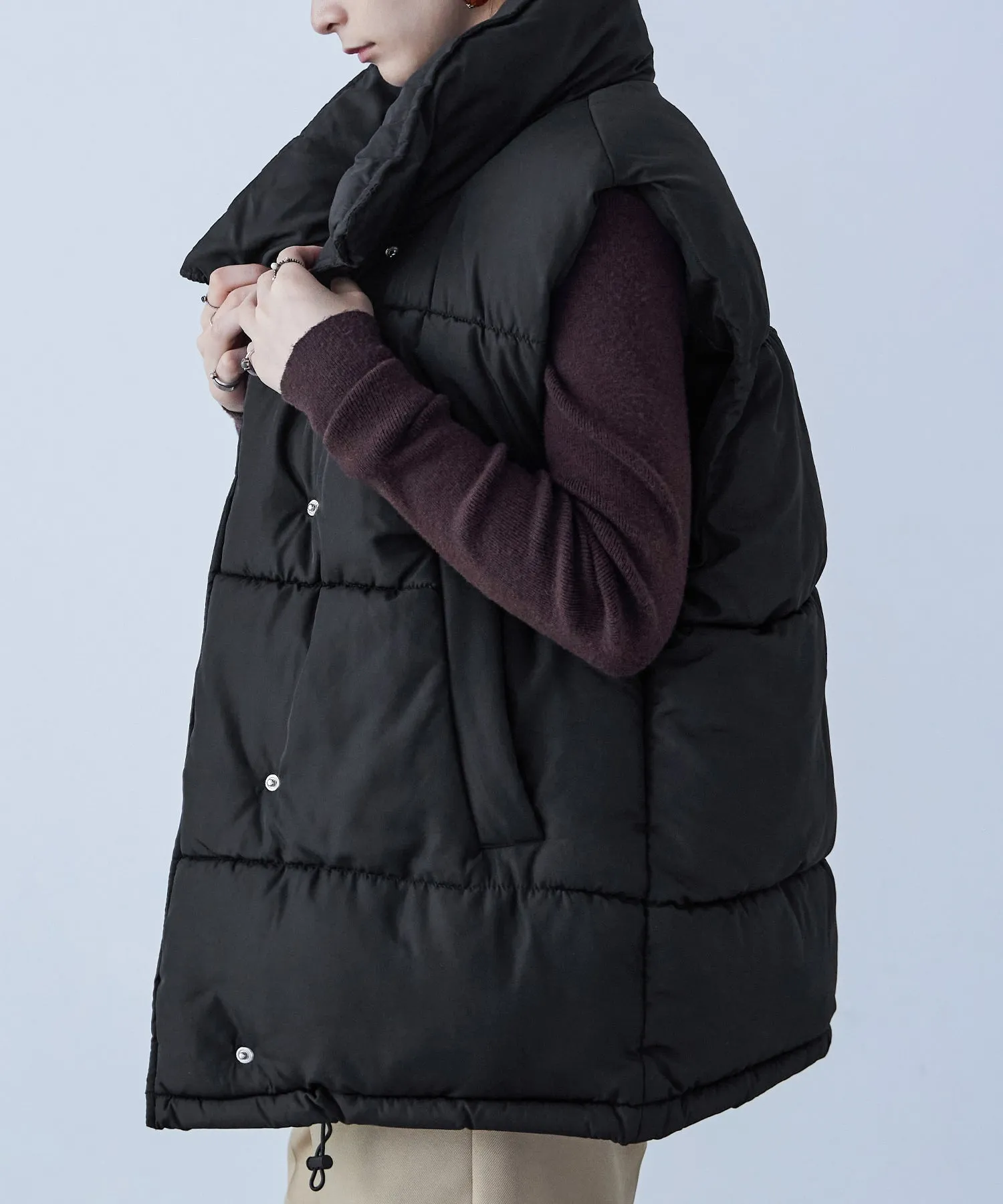 Fake Down Oversize Vest