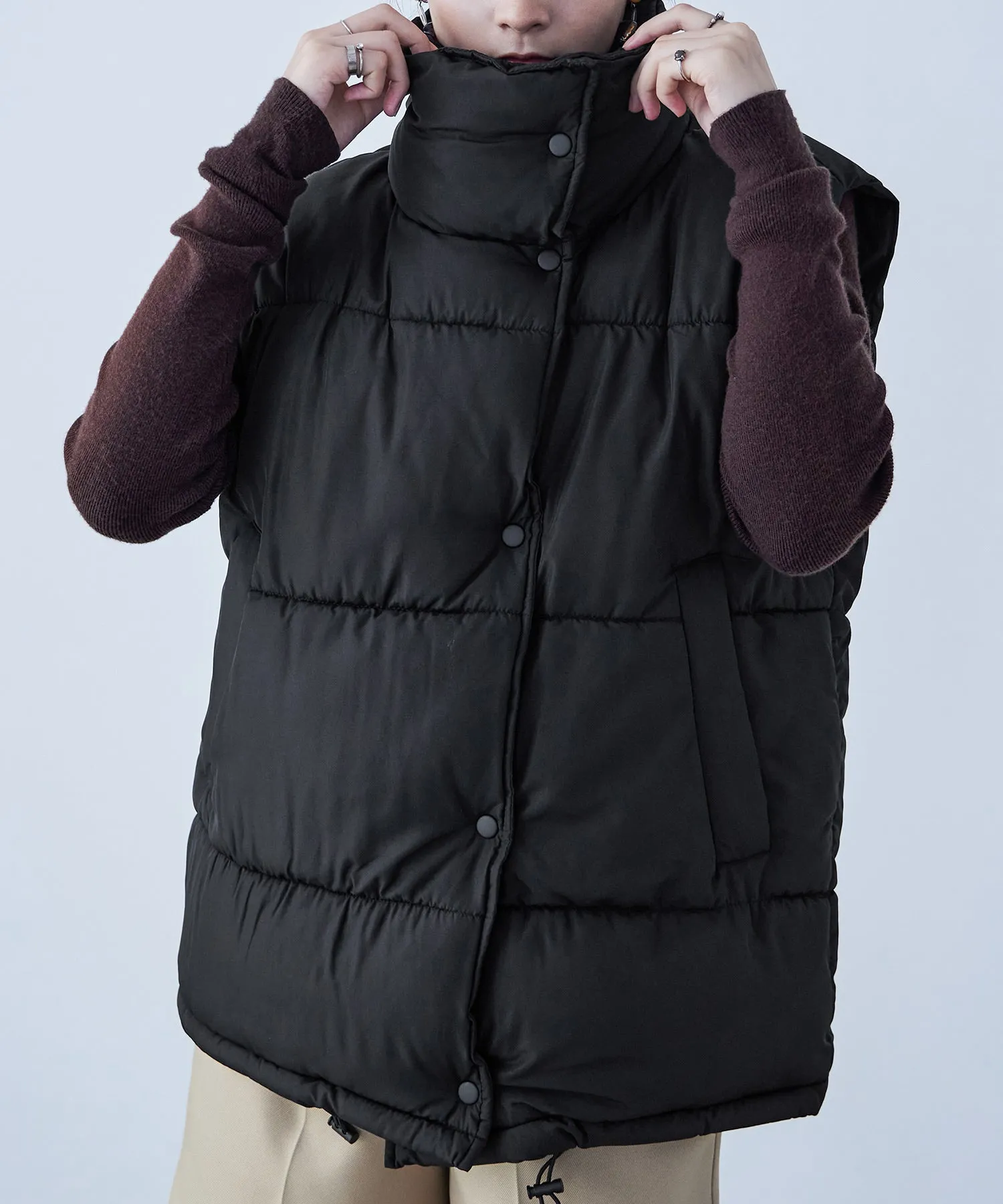Fake Down Oversize Vest