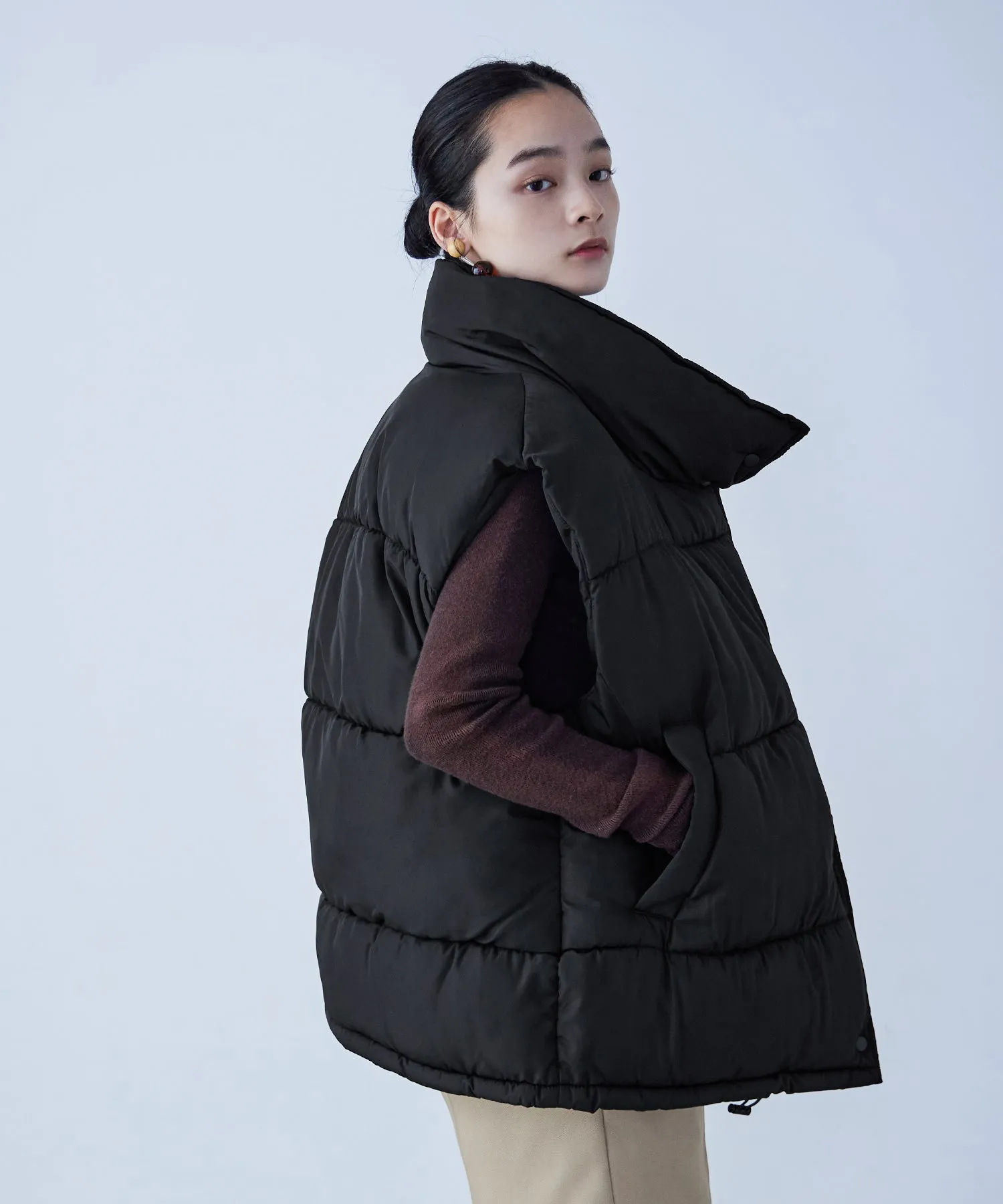 Fake Down Oversize Vest
