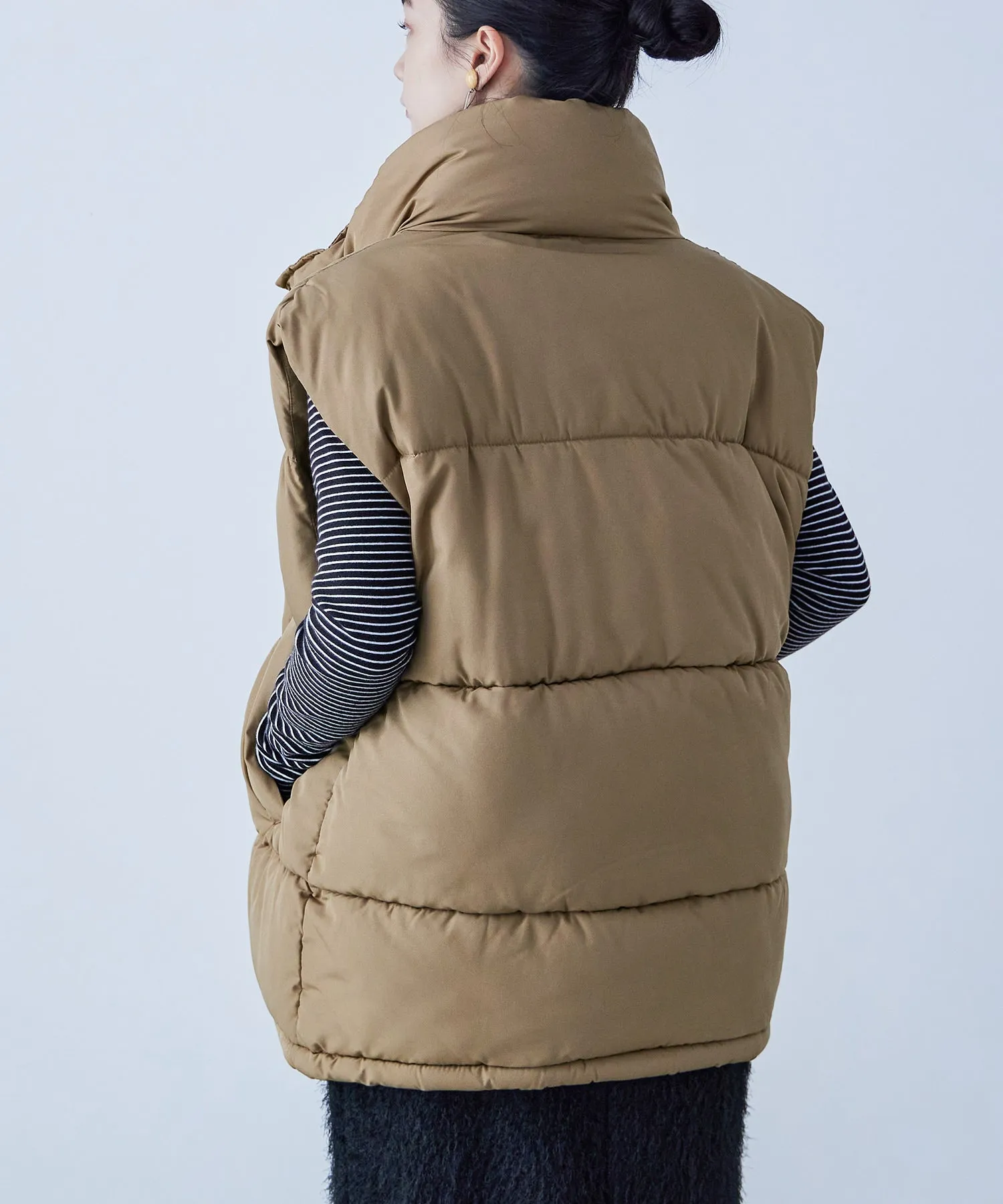 Fake Down Oversize Vest