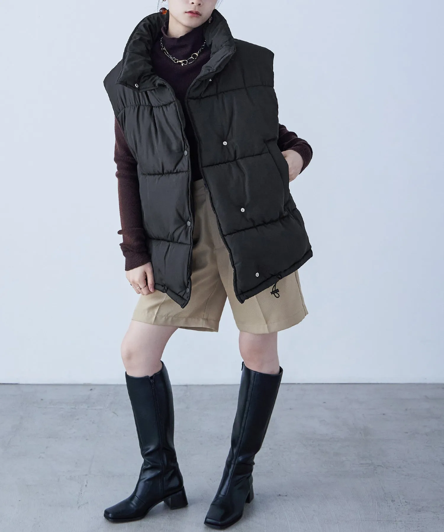 Fake Down Oversize Vest