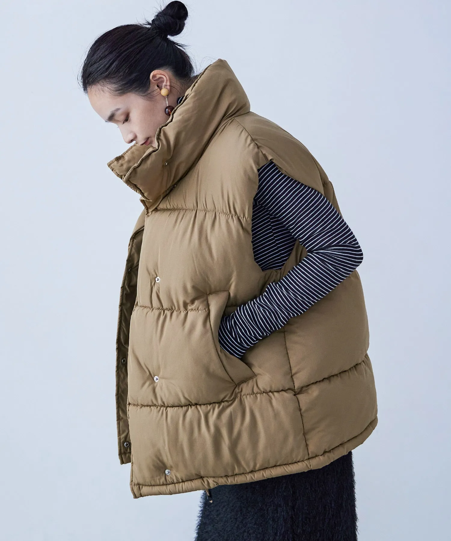 Fake Down Oversize Vest