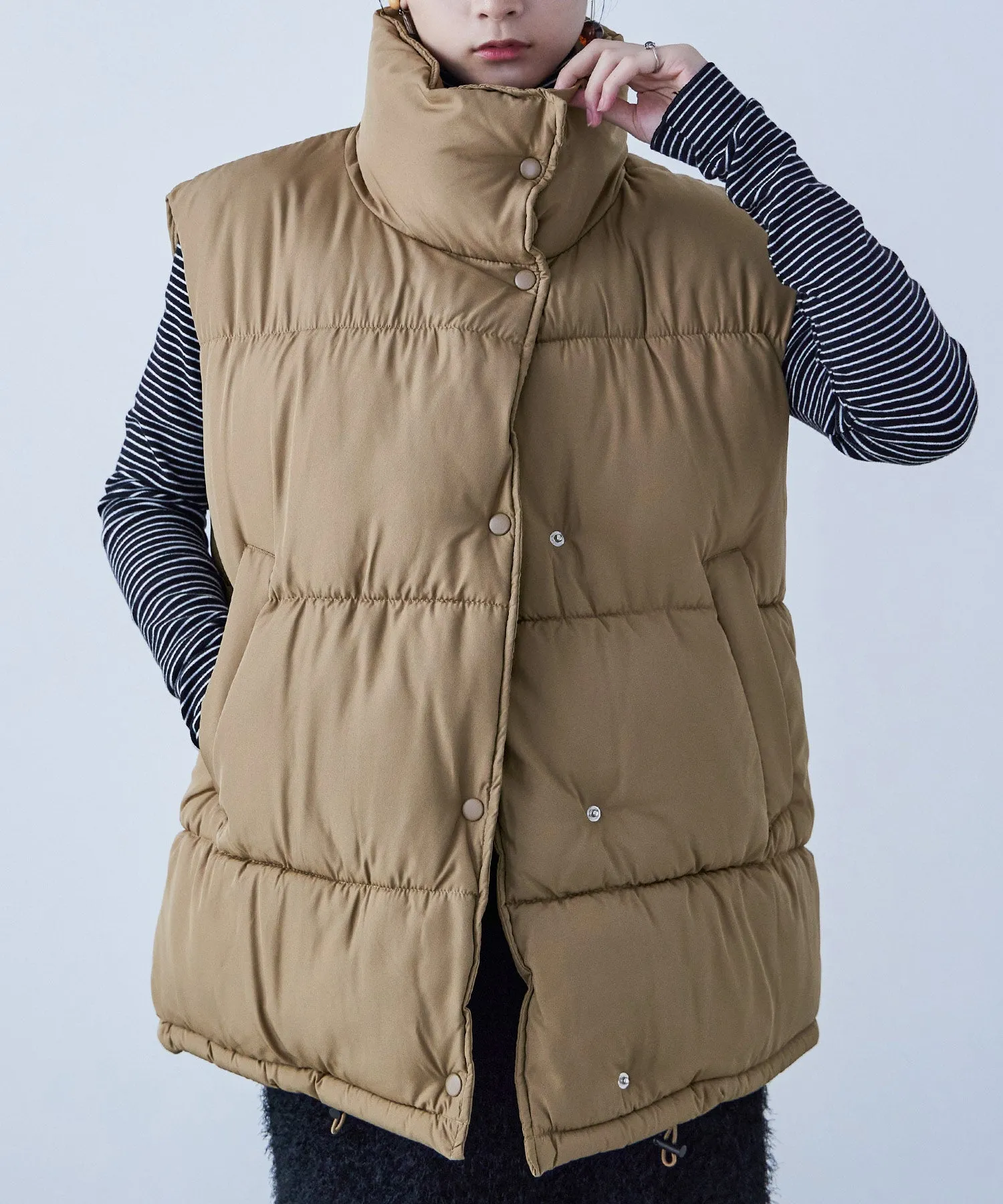 Fake Down Oversize Vest