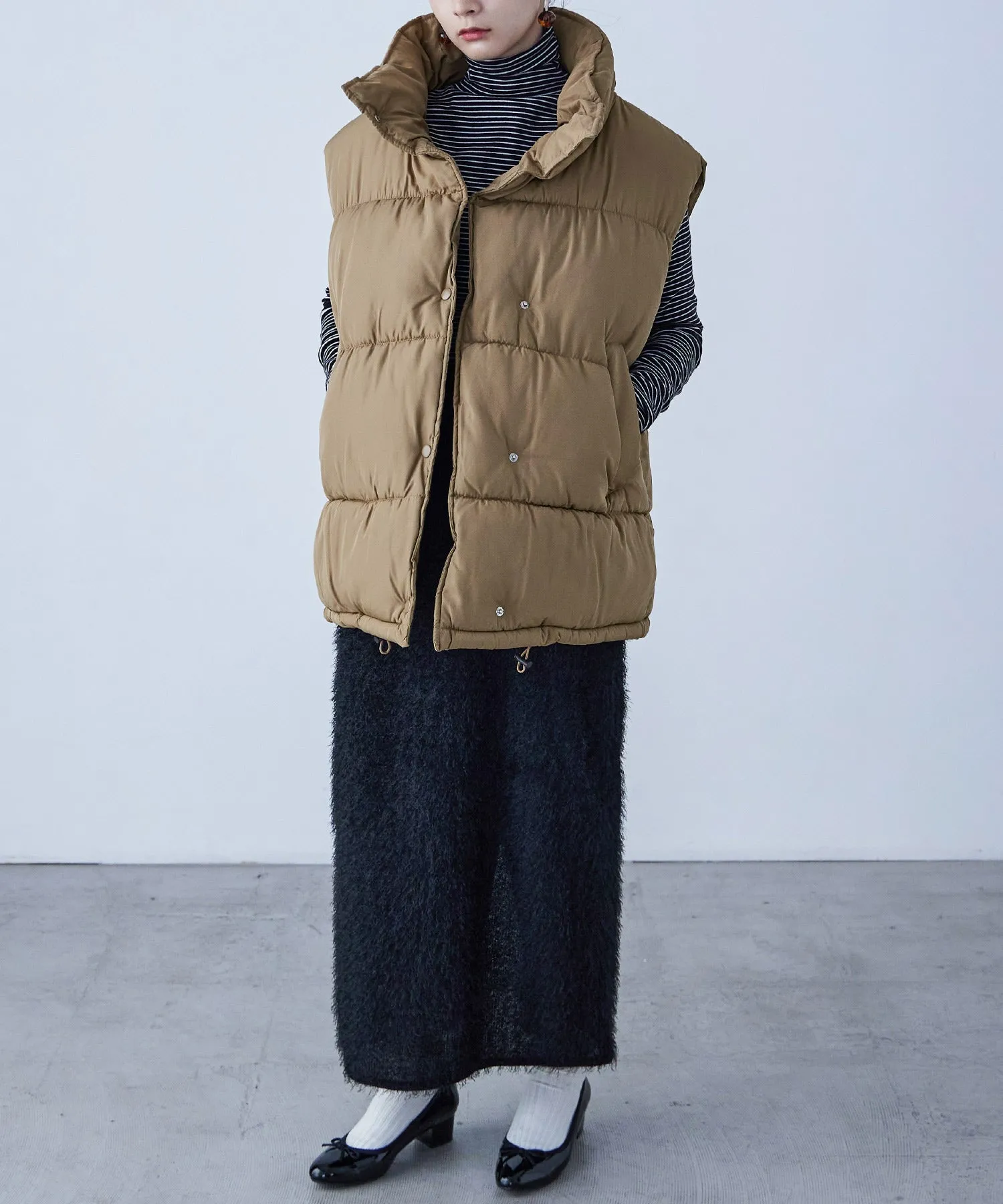 Fake Down Oversize Vest