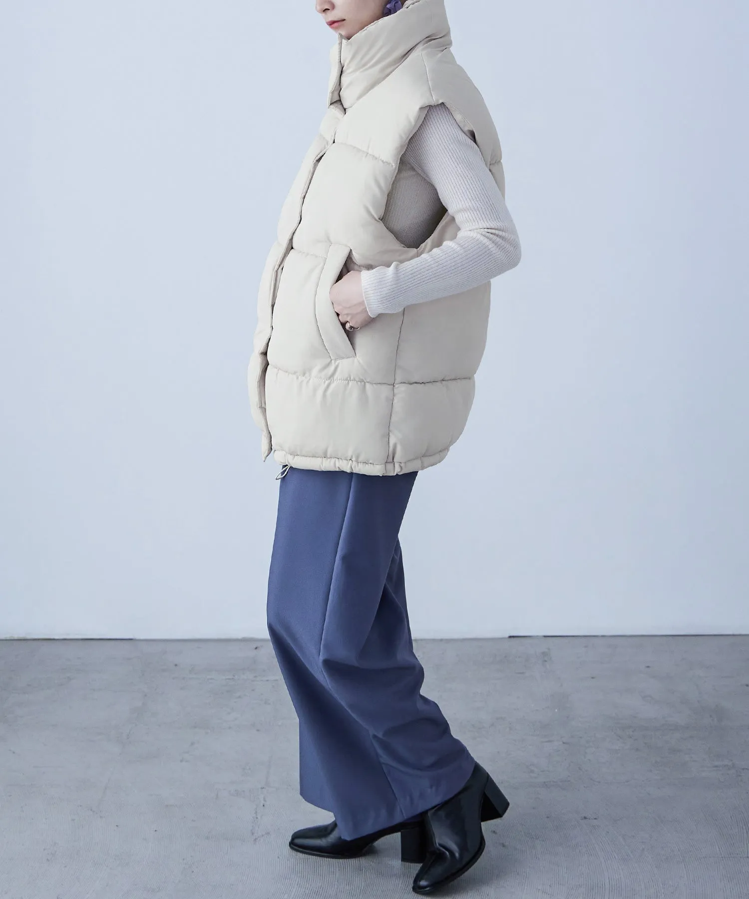 Fake Down Oversize Vest