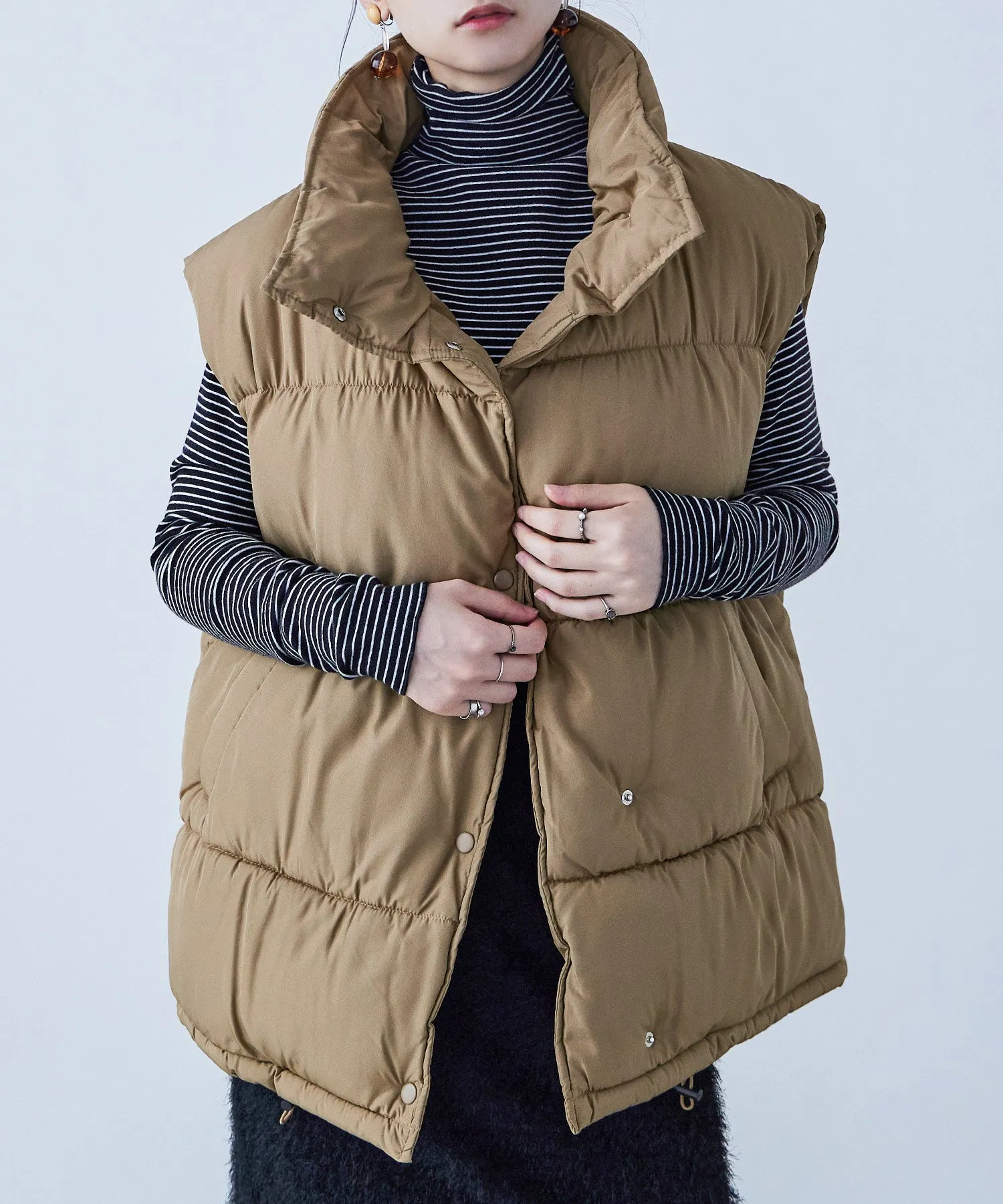Fake Down Oversize Vest