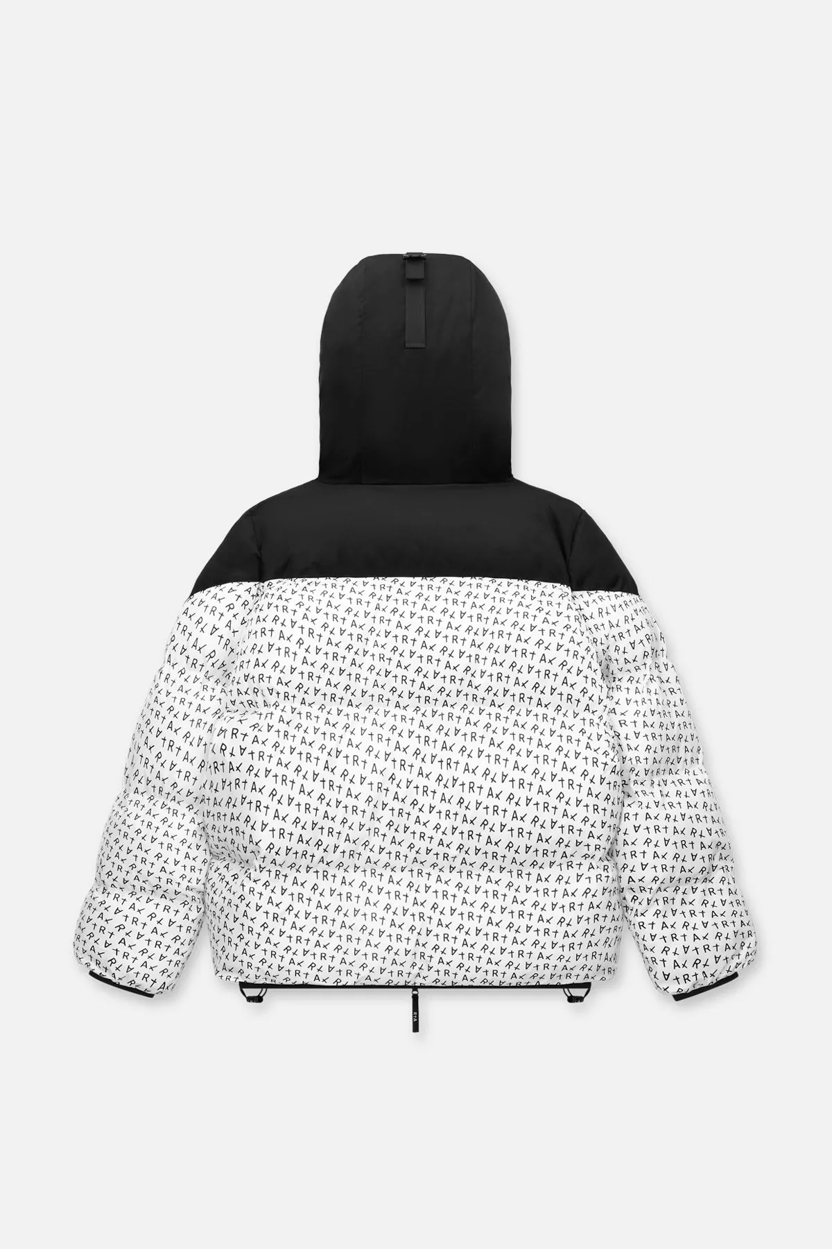 GRANT JACKET | BLACK WHITE ALLOVER LOGO