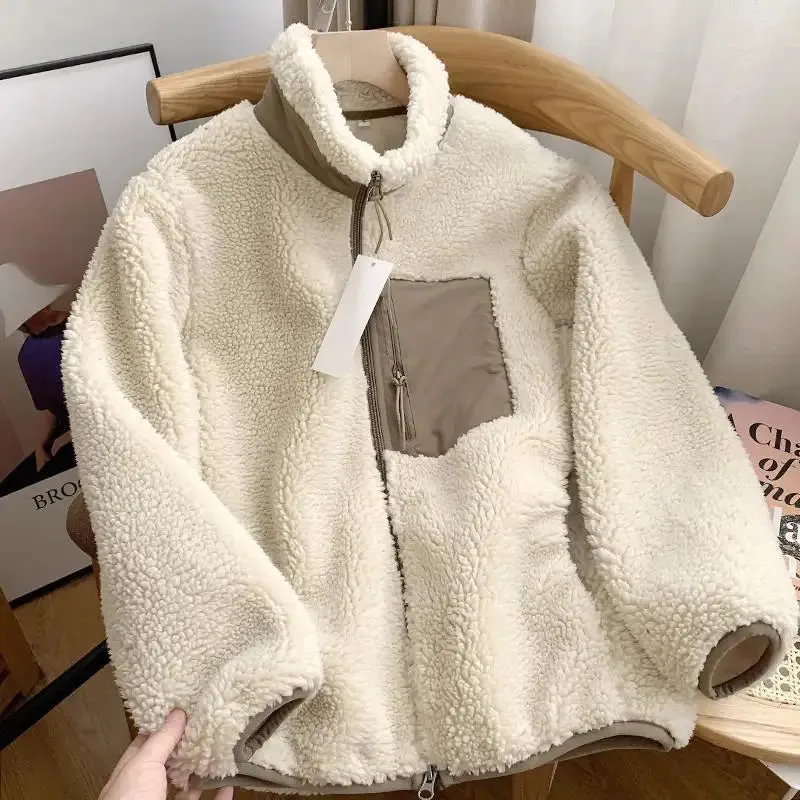 Gretchen  Sherpa Zip-Up Jacket
