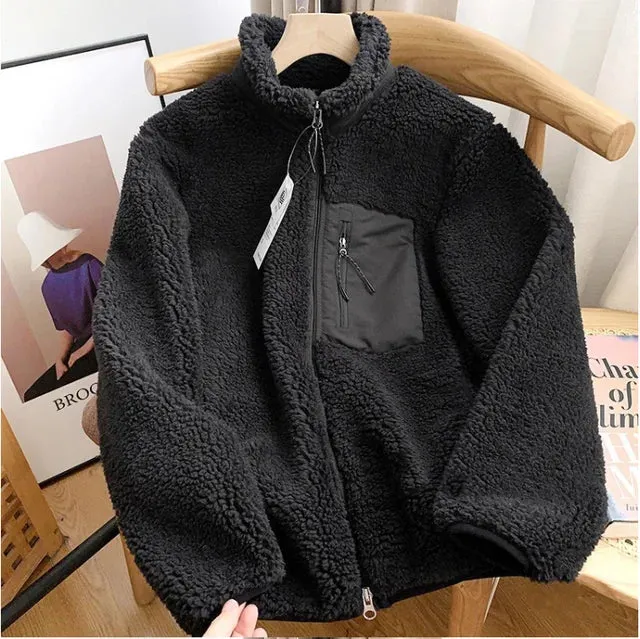 Gretchen  Sherpa Zip-Up Jacket