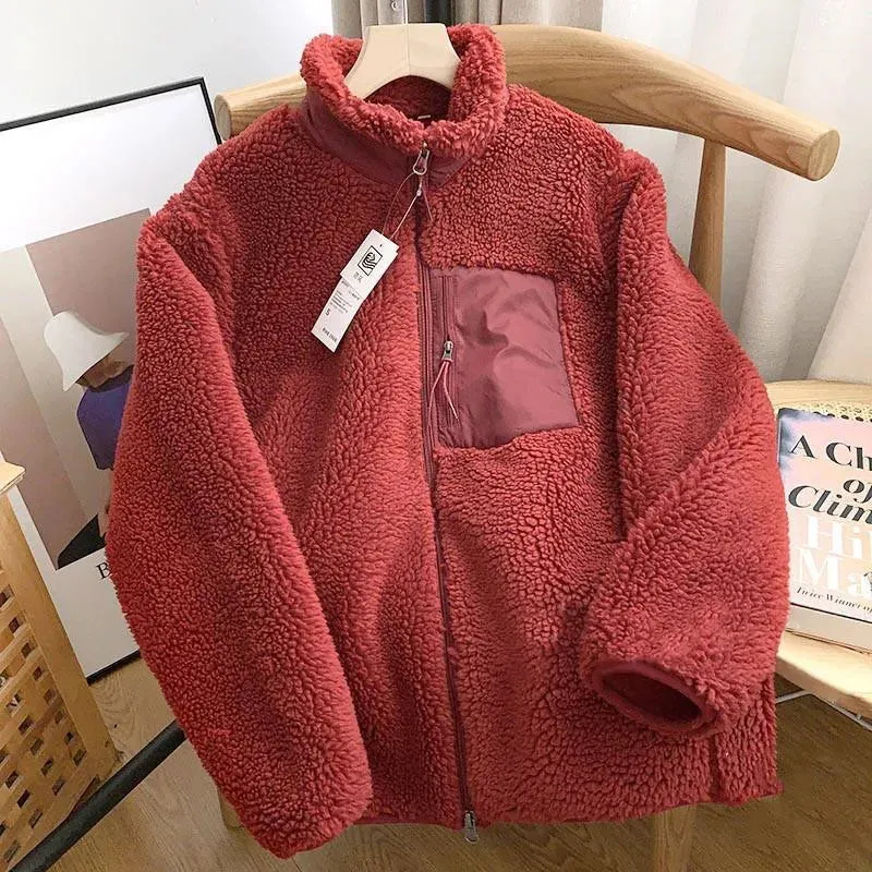 Gretchen  Sherpa Zip-Up Jacket