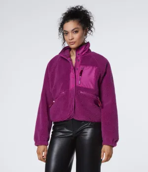Mixed Media Zip Jacket